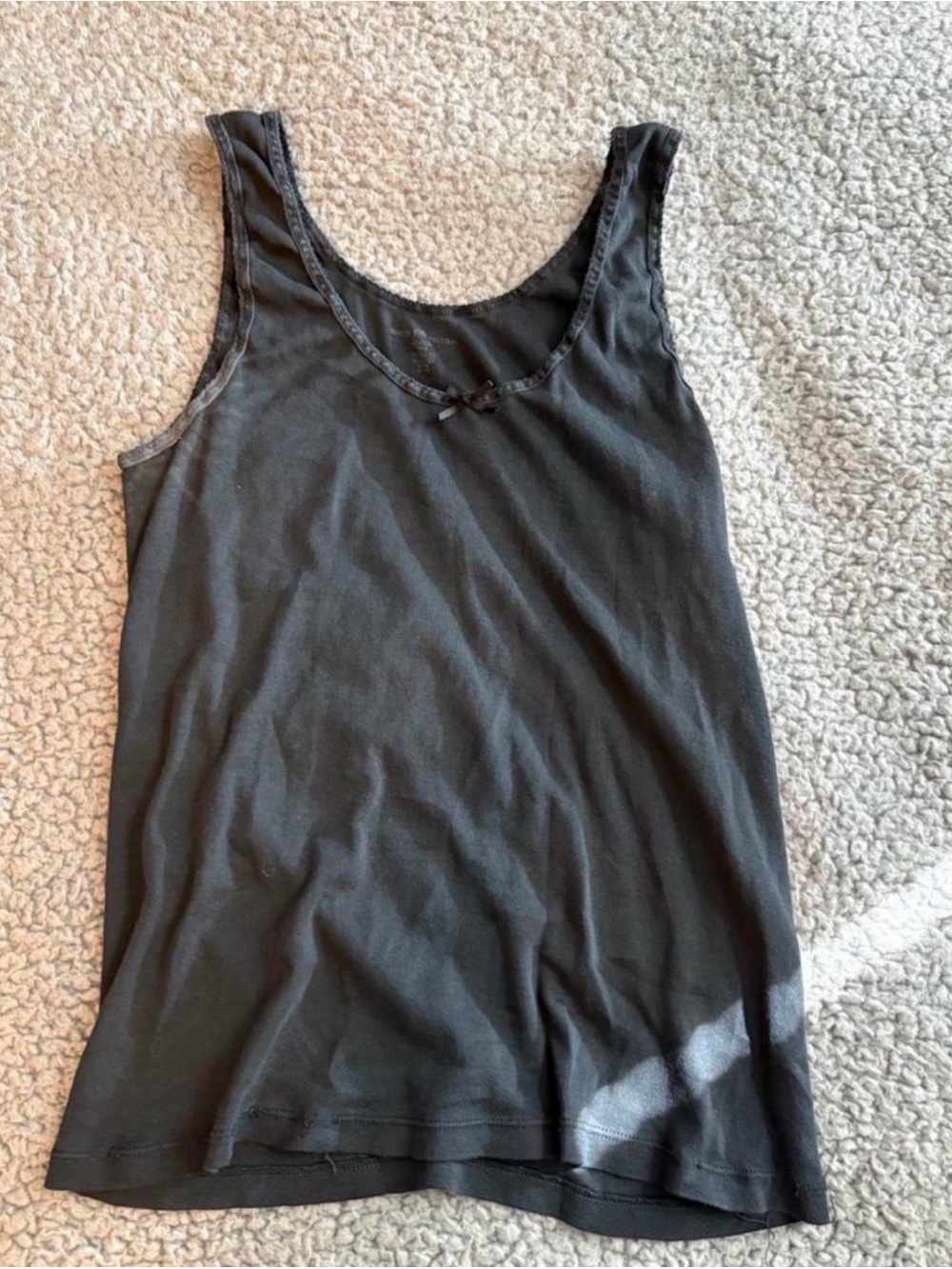 Brandy Melville Black Scoop Tank Top